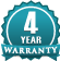Warranty Badge 4-Year Warranty Badge - 4-Year