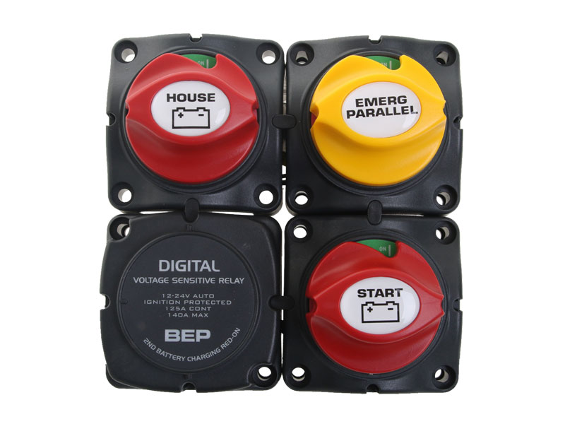BEP Marine 716SQ140ADVSR BEP Marine Dual Battery Charging Cluster